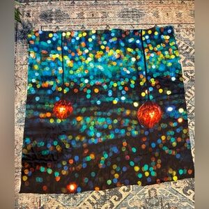 Yayoi Kusama Infinity Mirrored Room/The Broad big silk scarf
